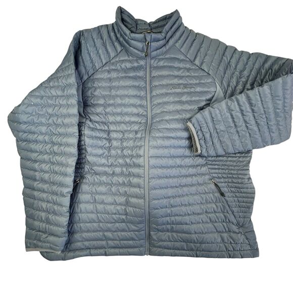 Eddie Bauer FirstAscent Pertex Quantum Women Goose Down 800 Puffer Jacket 2X - Picture 1 of 16
